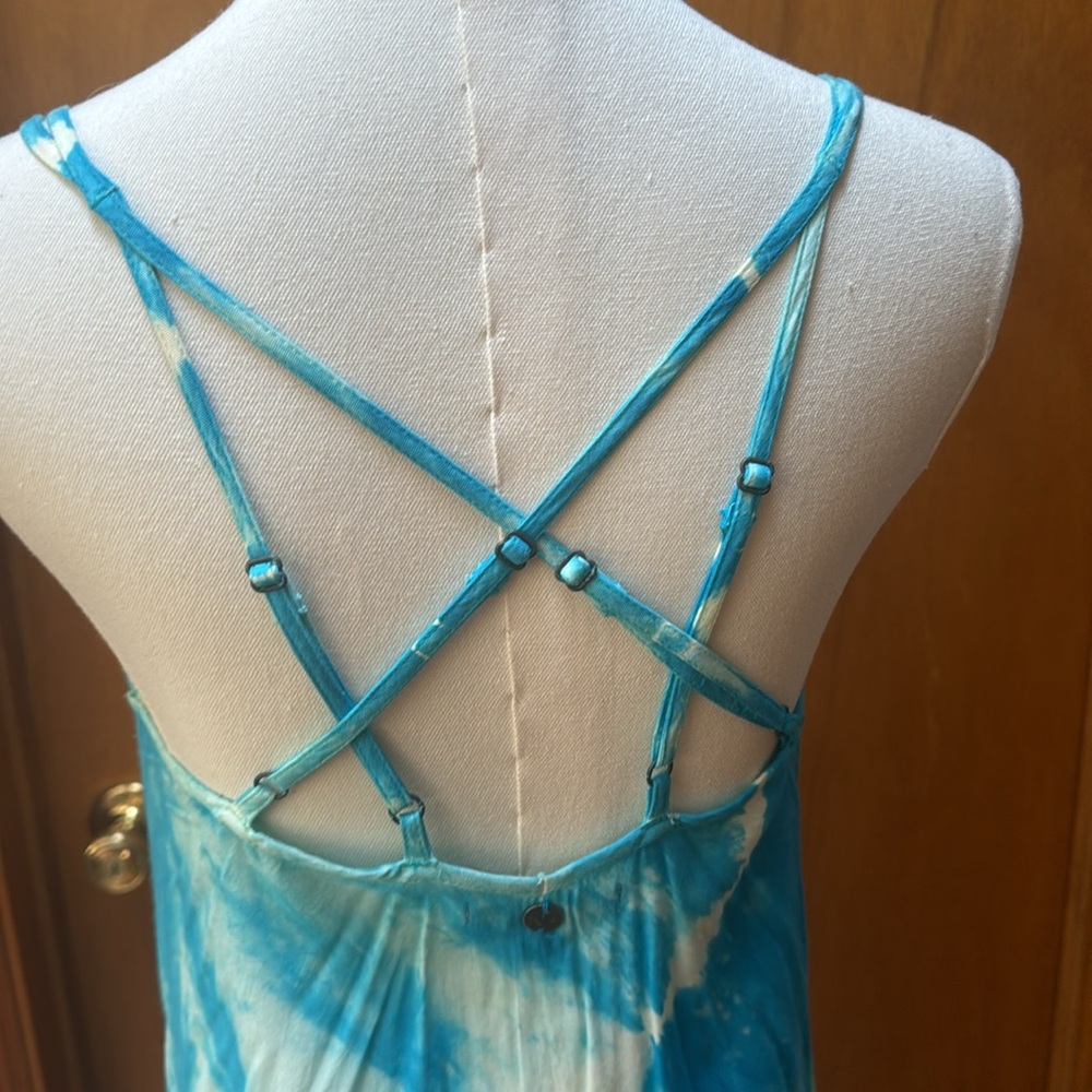 Billabong asymmetric hem tiedye maxi dress. Size XS - Picture 6 of 7